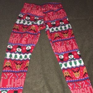 Christmas Fleece Pajama bottom,  soft and cozy, legging